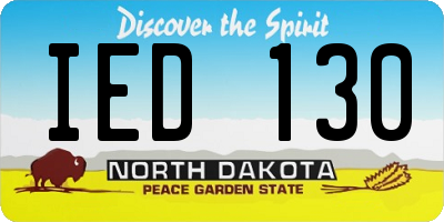 ND license plate IED130