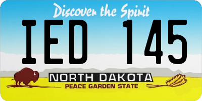 ND license plate IED145