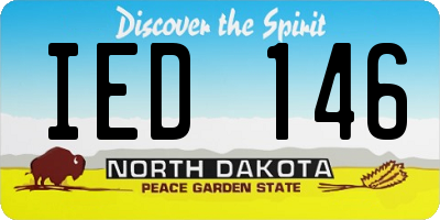 ND license plate IED146
