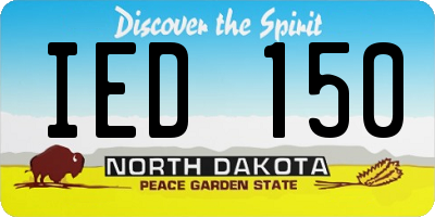ND license plate IED150