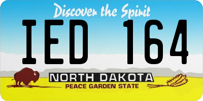 ND license plate IED164