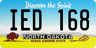 ND license plate IED168