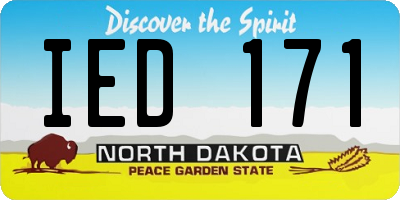 ND license plate IED171