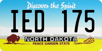 ND license plate IED175