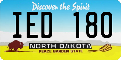 ND license plate IED180