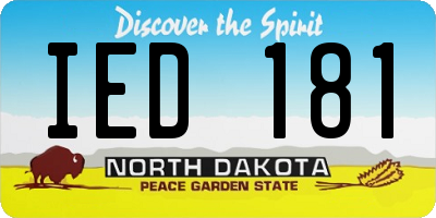 ND license plate IED181