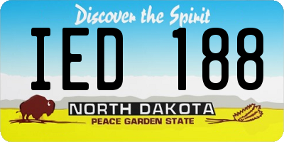 ND license plate IED188