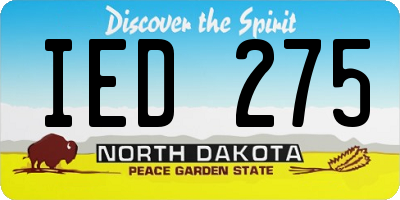 ND license plate IED275