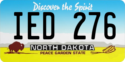 ND license plate IED276