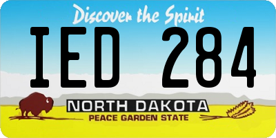 ND license plate IED284