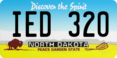 ND license plate IED320