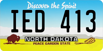 ND license plate IED413