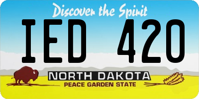 ND license plate IED420