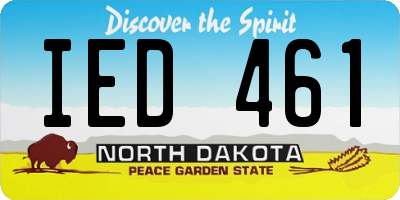 ND license plate IED461