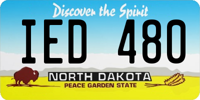 ND license plate IED480