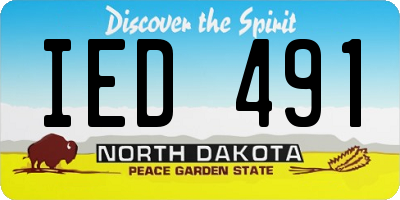 ND license plate IED491