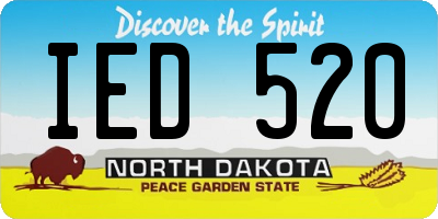 ND license plate IED520