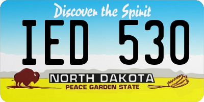 ND license plate IED530