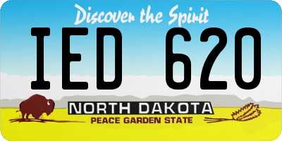 ND license plate IED620