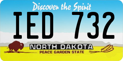ND license plate IED732