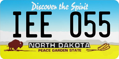 ND license plate IEE055