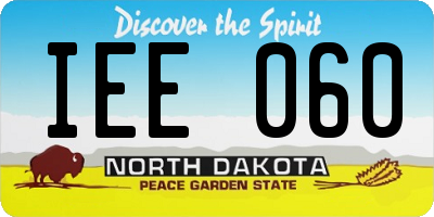 ND license plate IEE060