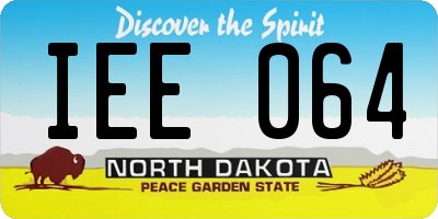 ND license plate IEE064
