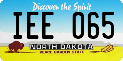 ND license plate IEE065