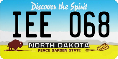 ND license plate IEE068