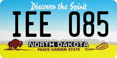 ND license plate IEE085