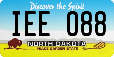 ND license plate IEE088