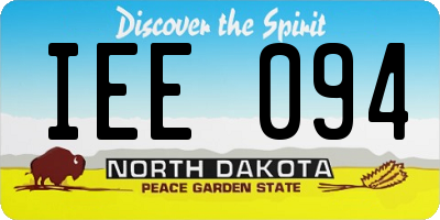 ND license plate IEE094