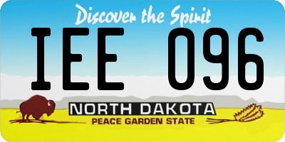 ND license plate IEE096