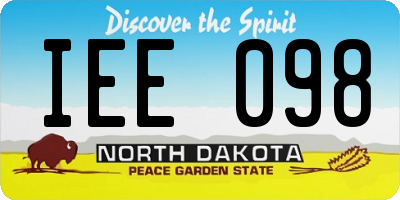 ND license plate IEE098