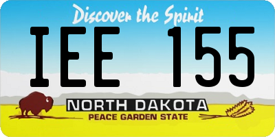 ND license plate IEE155