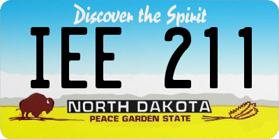 ND license plate IEE211