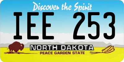 ND license plate IEE253