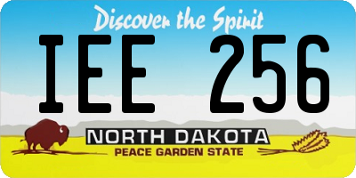 ND license plate IEE256