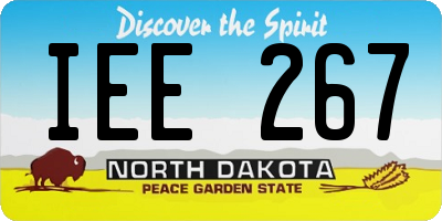 ND license plate IEE267