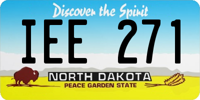 ND license plate IEE271