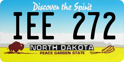 ND license plate IEE272
