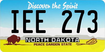 ND license plate IEE273