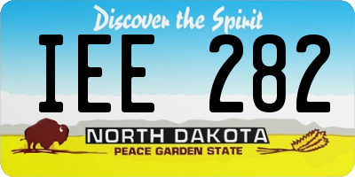 ND license plate IEE282