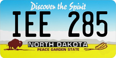ND license plate IEE285