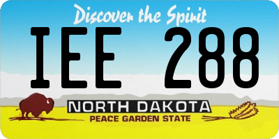 ND license plate IEE288