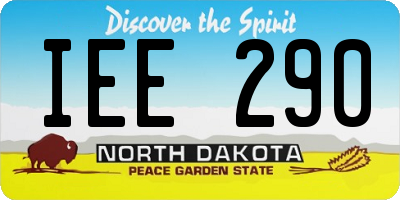 ND license plate IEE290