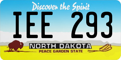 ND license plate IEE293