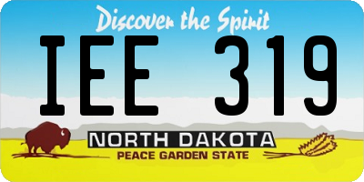 ND license plate IEE319