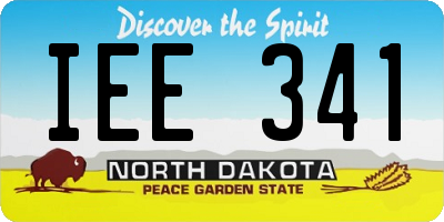 ND license plate IEE341