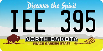 ND license plate IEE395